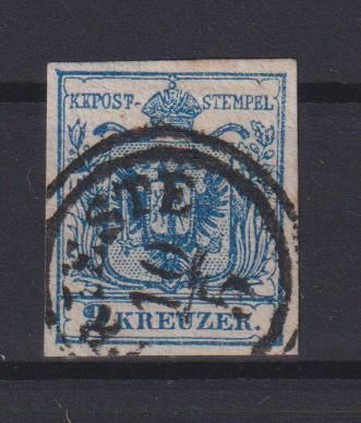 Briefmarken Österreich Klassik 5 9 Kreuzer blau Kaiserreich Ausgabe 1850 Wappen