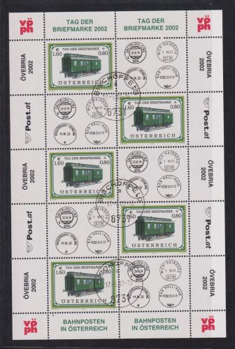 Österreich 2345 Philatelie Tag der Briefmarke Kleinbogen Luxus gestempelt 40,00