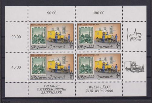 Österreich Kleinbogen Briefmarkenausstellung 2270 Philatelie Luxus 32,-