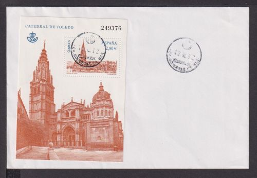 Briefmarken Spanien Europa Brief Block 1912 Kathedrale von Toledo