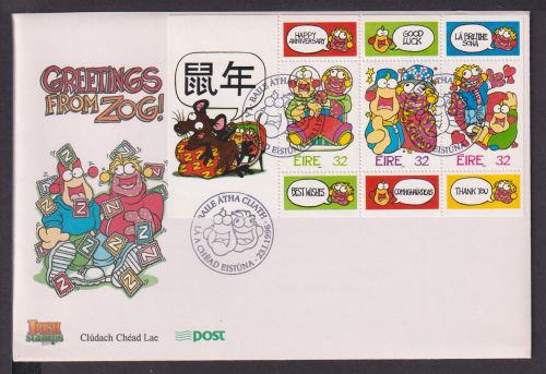 Briefmarken Irland Europa Brief Block 1996 Baile Atha Cliath