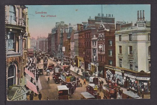 Ansichtskarte London Großbritannien Oxford Str 1916 Feldpost Birkenfeld Bayern