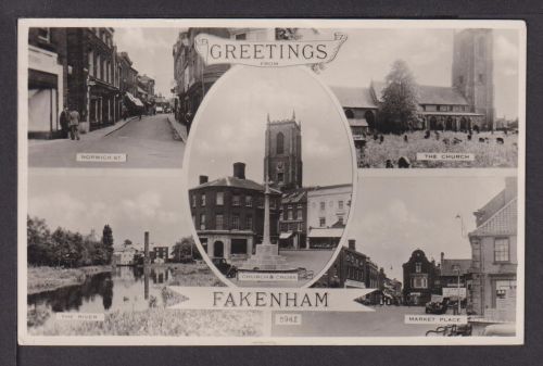 Ansichtskarte Fakenham Großbritannien Kaufbeuren Bayern
