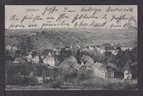 Ansichtskarte Adelsheim Baden-Württemberg 1909 Siegelsbach
