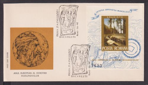 Briefmarken Rumänien Europa Brief Block 1975 European Monumentelor
