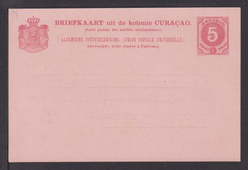 Curacao Niederländische Kolonien Übersee Ganzsache