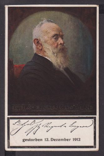 Ansichtskarte Adel Monarchie Nürnberg Luitpold von Bayern 1912 Kassel Hessen