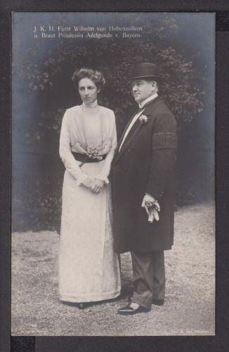 Ansichtskarte Adel Monarchie Fürst Wilhelm von Hohenzollern mit Braut