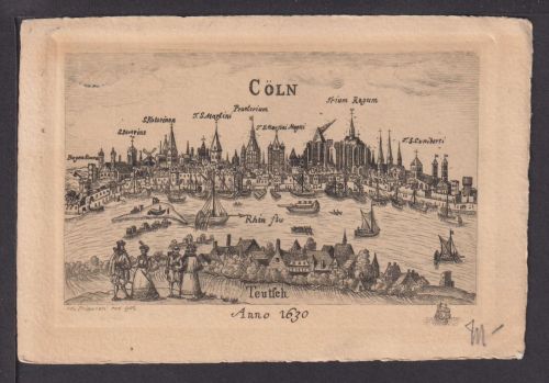 Ansichtskarte Köln NRW Cöln Anno 1630 1905 Brüssel Belgien