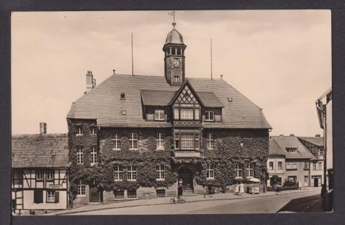 Ansichtskarte Gernrode Harz Sachsen-Anhalt Rathaus