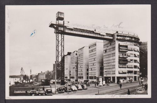 Ansichtskarte Stockholm Schweden Katarinahissen Auto Oldtimer