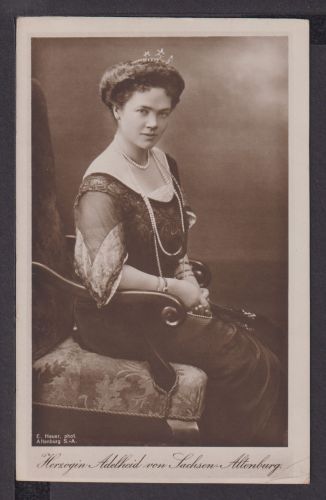 Ansichtskarte Adel Monarchie Herzogin Adelheid von Sachsen Altenburg