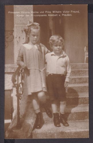 Ansichtskarte Adel Monarchie Prinzessin Viktoria Marina und Prinz Wilhelm Victor