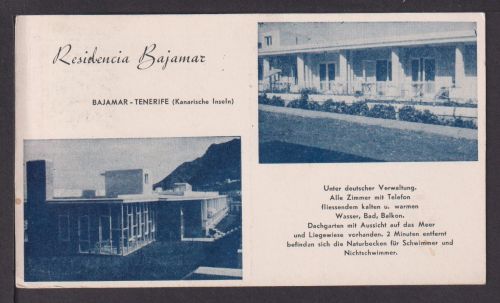 Ansichtskarte Teneriffa Spanien Residencia Bajamar Berlin