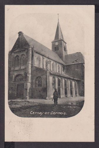 Ansichtskarte Cernay en Dormois Frankreich Feldpost 1915 Hohenmemmingen