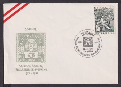 Philatelie Brief Österreich SST 50 Jahre Österreichische Phialtelisten Vereine