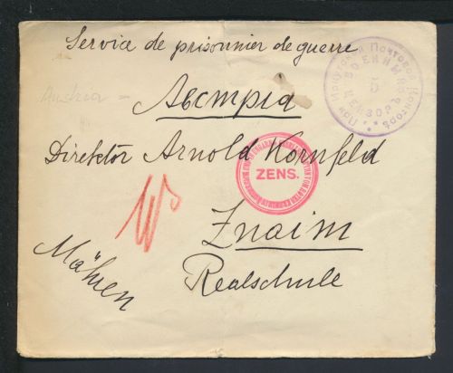 Kriegsgefangenensendung Russland Znaim Mähren Tschechien