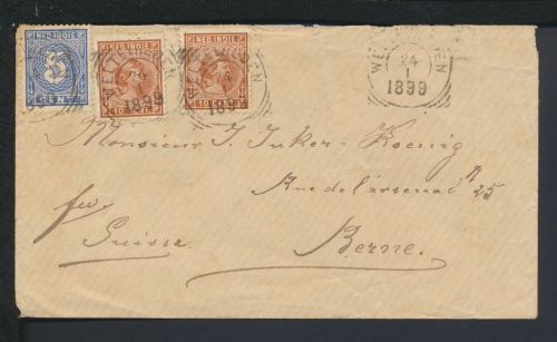 Brief Weltevreden Niederländisch Indien 1899 Bern Schweiz