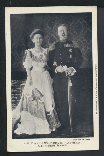 Ansichtskarte Monarchie Adel Weltevreden Niederländisch Indien 1909 Bern Schweiz