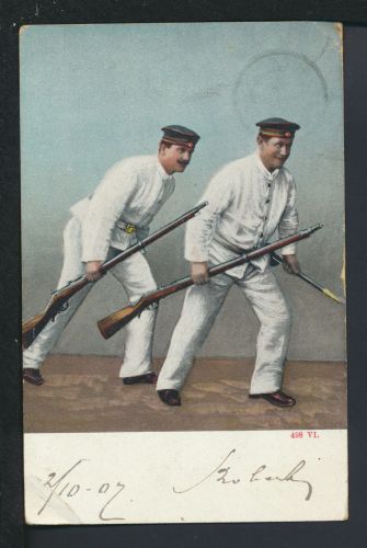 Militaria Waffen Ansichtskarte Weltevreden Niederländisch Indien Militär 1907