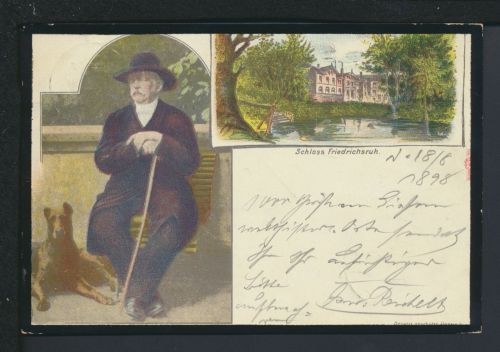 Litho Kaiser Ansichtskarte Schloss Friedrichsruh Schleswig-Holstein Hundsfeld