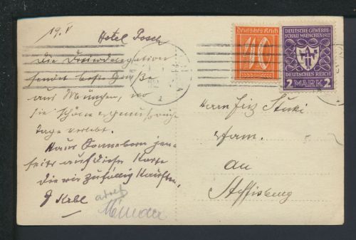 Ansichtskarte München Bayern MIF Gewerbeschau Prinzregenten Str 1922 Steffisburg