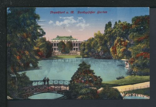 Ansichtskarte Frankfurt Hessen Zoologischer Garten 1920 Bern Schweiz