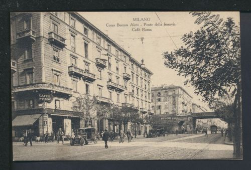 Auto Oldtimer Ansichtskarte Mailand Italien Corso Buenos Aires 1921 Salzburg