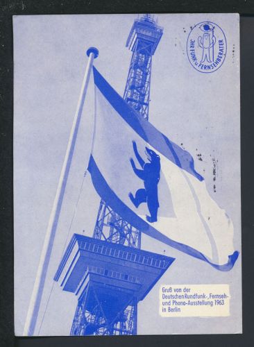 Ansichtskarte Berlin Gruß von der Deutschen Rundfunk Fernseh u Phono Ausstellung