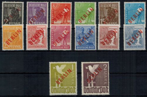 Berlin Rotaufdruck 21-34 Luxus postfrisch Ausnahmesatz mit Garantie 1400,00