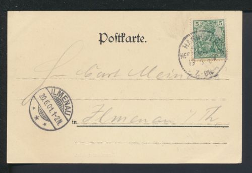 Ansichtskarte Hannover Niedersachsen Herrenhäuser Allee Ilmenau Thüringen 1901