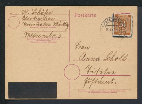 All. Besetzung Aufbrauch Notganzsache Oberkochen Baden-Württemberg Titisee 1947