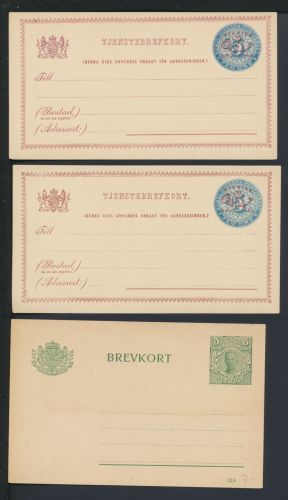 Schweden Sammlung Ganzsachen inter. Lot von 31 Karten und Briefe