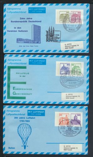 Bund Sammlung Ganzsachen + Privatganzsachen gutes Lot von 57 Briefen und Karten