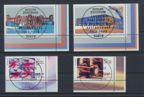 Bund Luxus Spezial Sammlung Bogenecken Eckrand Jahrgang 1998 KatWert 115,60 +++