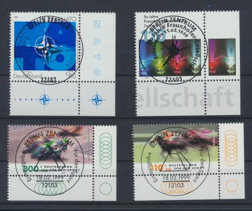 Bund Luxus Spezial Sammlung Bogenecken Eckrand Jahrgang 1999 KatWert 118,20 +++