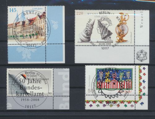 Bund Luxus Spezial Sammlung Bogenecken Eckrand Jahrgang 2008 KatWert 107,60++