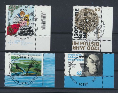 Bund Luxus Spezial Sammlung Bogenecken Eckrand Jahrgang 2015 KatWert 151,40++