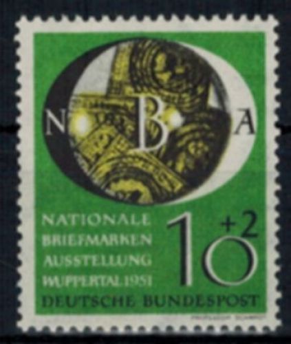 Bund 141 NBA Briefmarkenausstellung 10 Pfg. Luxus postfrisch MNH Kat. 45,00