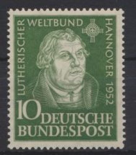 Bundesrepublik Luther Weltbund Hannover Luxus postfrisch MNH Kat.-Wert 15,00