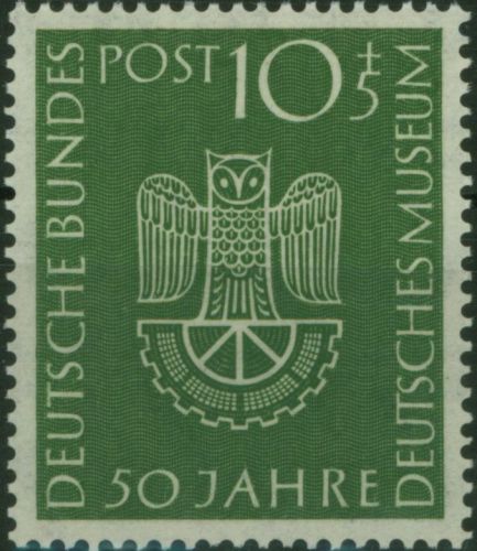 Bundesrepublik 163 Deutsches Museum München 1953 Kunst postfrisch MNH Kat 31,00