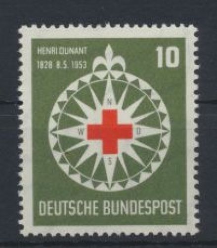 Bund Dunant Rotes Kreuz 164 Luxus postfrisch MNH Kat.-Wert 22,00