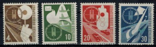 Bundesrepublik Verkehrsausstellung 167-170 Luxus postfrisch MNH Kat.-Wert 80,00