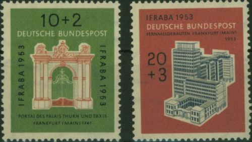Bundesrepublik IFABRA Briefmarkenausstellung 171-172 Luxus postfrisch MNH 50,00