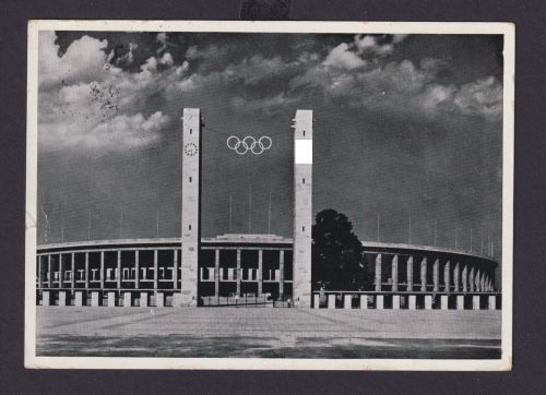 Ansichtskarte Berlin Reichssportfeld Reichswettkämpfe der SA 1939 n. Ingolstadt