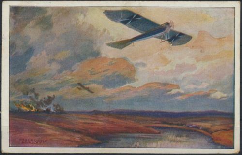 Künstler Ansichtskarte Deutscher Luftflotten Verein Flugzeuge