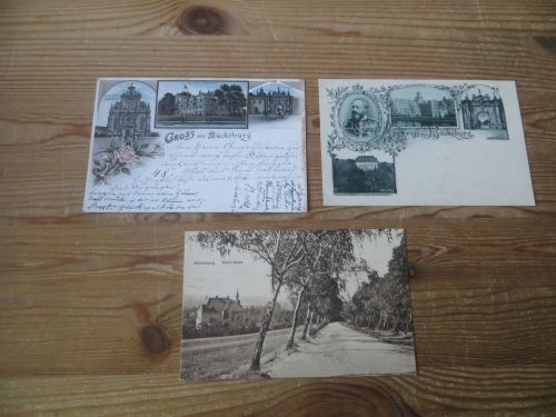 Ansichtskarten Bückeburg Nachlass Sammlung von 3 guten AK Niedersachsen Schaum -