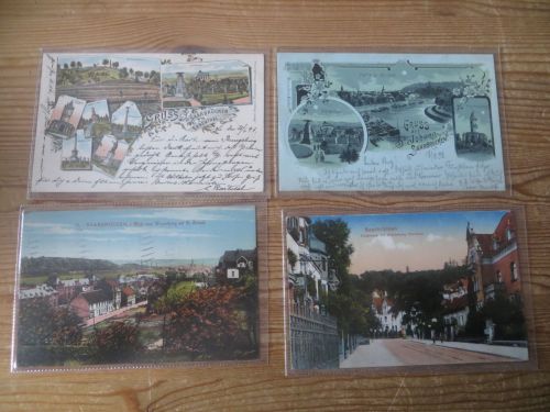 Ansichtskarten Saarbrücken Saarland Nachlass schöne Sammlung von 16 alten AK.