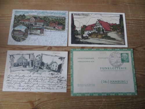 Ansichtskarten Vlotho Weser NRW Nachlass schöne Sammlung von 13 alten AK plus