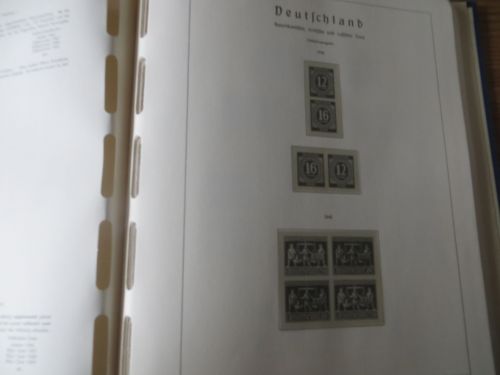 Zubehör Leuchturm Falzlos Binder Zusammendrucke All. Besetzung Bund + Berlin